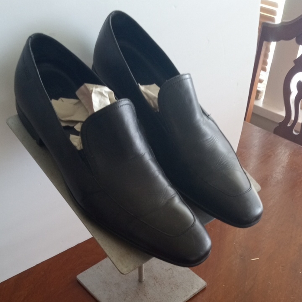 Hugo Boss Black Leather Loafers